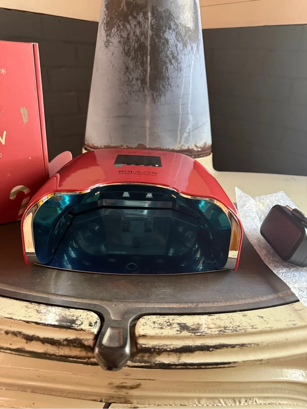 BRAND NEW Limited Edition Rechargeable UV LED Nail Lamp - Red